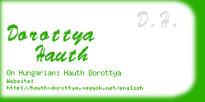 dorottya hauth business card